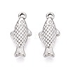 304 Stainless Steel Pendants STAS-T067-57P-1