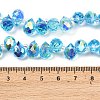 Electroplate Glass Beads Strands EGLA-D030-17D-2