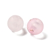 Frosted Transparent Acrylic Beads OACR-F013-13B-2