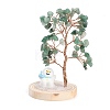 Natural Green Aventurine Chips Tree of Life Decorations DJEW-B013-03A-1