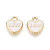 Light Gold Tone Alloy Enamel Charms FIND-N011-20KCG-1