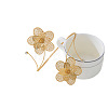 Hollow Out Flower Alloy Crystal Rhinestone Anklets for Women FS-WGF92CE-01-5