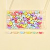 98Pcs 7 Colors UV Plating Opaque Acrylic Beads MACR-FS0002-16-9