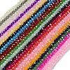 Baking Electroplate Glass Beads Strands DGLA-A039-J10mm-BM-1