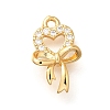 Brass Micro Pave Cubic Zirconia Pendants KK-K294-03G-1