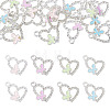 16Pcs 4 Colors Alloy Rhinestone Pendants RB-TA0001-39-1