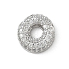 Brass Micro Pave Cubic Zirconia Pendants KK-A300-02P-O-1