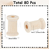 SUNNYCLUE 80Pcs Wooden Empty Spools for Wire TOOL-SC0001-55-2