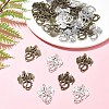 30Pcs 2 Colors Tibetan Style Alloy Pendants TIBEP-FS0001-17-8