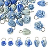 30Pcs 3 Styles Synthetic Shell Pendants PALLOY-YW00133-1