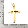 Cross Brass Pendants KK-M327-07B-G-3