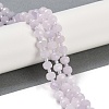 Natural Dyed White Jade Beads Strands G-H057-A22-04-2