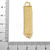 Brass Enamel Rectangle Saint Jude Connector Charms KK-M319-06G-03-3