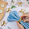 Zinc Alloy Bowknot Napkin Rings AJEW-WH0077-212G-3