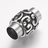 304 Stainless Steel Magnetic Clasps with Glue-in Ends X-STAS-F124-05AS-2