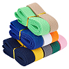18M 10 colors Flat Polyester Elastic Rubber Cord/Band EW-BC0001-06-1