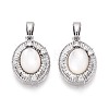 Natural White Shell Pendants KK-N287-23P-1