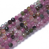 Natural Tourmaline Beads Strands G-F596-08-3mm-1