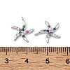 SHEGRACE Brass Colorful Cubic Zirconia Charms XGRQ3P471-599P-3