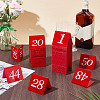 50Pcs Numbers 1~50 Acrylic Table Signs AJEW-OC0015-46-4