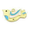 Rack Plating Brass Enamel Pendants KK-L224-060G-02-1