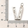 Brass Micro Pave Clear Cubic Zirconia Pendants KK-G521-01P-V-3