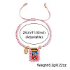 Printed 304 Stainless Steel Charm Bracelets QB7053-4