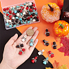 60Pcs 4 Colors Halloween Dyed Synthetic Turquoise Pendants FIND-AR0003-26-3