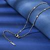 12Pcs 2.2MM 304 Stainless Steel Textured Twisted Chain Necklaces for Men Women NJEW-H093-20P-04-3