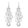 Brass Dangle Earrings EJEW-B157-02D-P-4