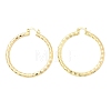 Brass Hoop Earrings EJEW-B117-06E-G-4