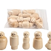 Unfinished Wooden Peg Dolls Set PW-WGFF26E-01-2