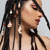 10Pcs Acrylic Braiding Hair Pendants Decoration Clips OHAR-BM0001-01-5