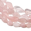 Natural Rose Quartz Beads Strands GG-CBA3D9B-11-4
