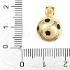 Sports Theme Brass Enamel Pendants KK-A297-07A-G-3