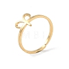 Real 18K Gold Plated 304 Stainless Steel Adjustable Finger Ring RJEW-L115-01G-04-1