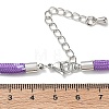 Ployester Core-Wrapped Round Cord Necklace Making KK-CBACFA2-03P-28-3