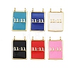 Brass Enamel Pendants KK-L251-01G-C-1