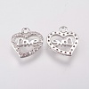 Brass Micro Pave Cubic Zirconia Charms KK-A144-037P-2