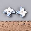 Hand Painted Peace Dove Porcelain Beads PORC-N013-05-4