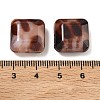 Opaque Acrylic Imitation Leopard Print Beads X-OACR-B052-03-3