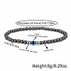 Glass Evil Eye 4MM Synthetic Non-magnetic Hematite Beaded Stretch Bracelets for Men VE1501-1-2