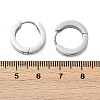 304 Stainless Steel Polishing Effect Hoop Earrings EJEW-M001-32P-5