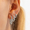 Zinc Alloy Hoop Earrings WG0BC63-04-1