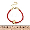 Christmas Nylon Cord Bracelets BJEW-L715-02G-01-5