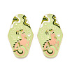 Rack Plating Alloy and Enamel Big Pendants X1-ENAM-T021-29C-1