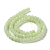 Baking Paint Imitation Jade Glass Bead Strands LS-DGLA-A034-J8MM-A21-4
