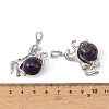 Natural Banded Amethyst Pendants G-D102-01P-06-3