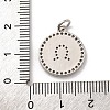 Brass Micro Pave Cubic Zirconia Pendants KK-U033-20P-3