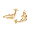 Ocean Theme Brass Micro Pave Cubic Zirconia Pendants KK-F902-08D-G-2